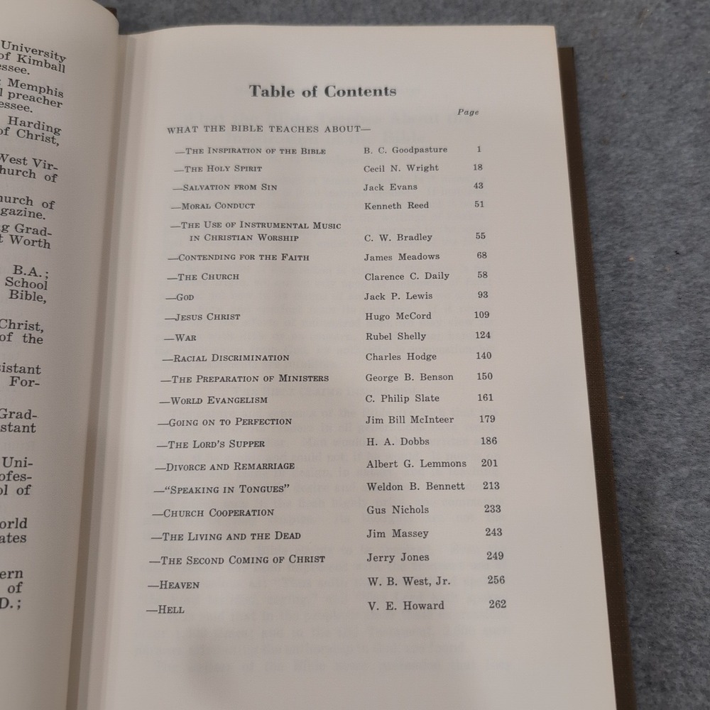 What The Bible Teaches 1972 Harding Graduate School of Religion Lectureship Book - Picture 7 of 7